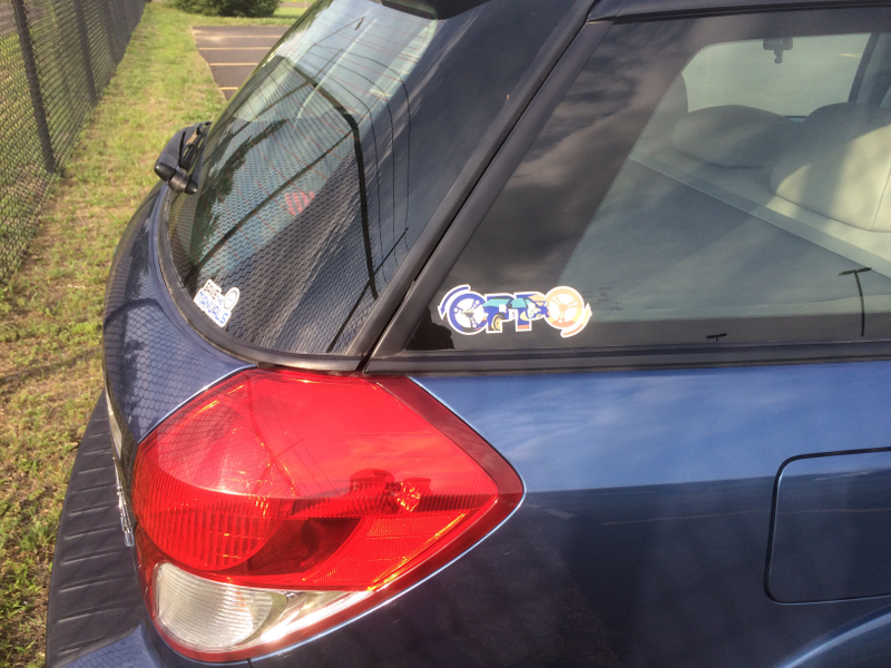 Illustration for article titled First batch of Subaru Oppo stickers are in